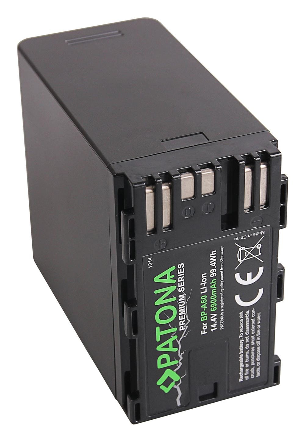 PATONA Batterie Premium pour Canon BP-A60 EOS C200 C200B C200 PL C300 Mark II XF705 CA-CP200L 6900mAh