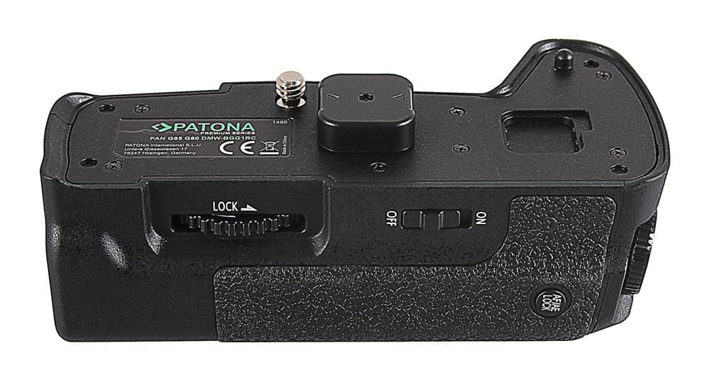 PATONA Premium impugnatura batteria Panasonic DMW-BGG1RC G80 G85 G90 G95 per 1 x DMW-BLC12 batteria, include telecomando