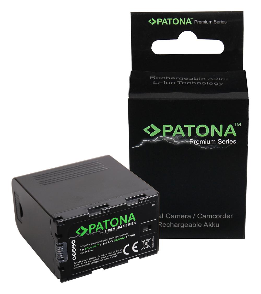 PATONA Premium Bateria para JVC SSL-75 SSL-JVC50 SSL-JVC75 HM600 HM650 Células LG