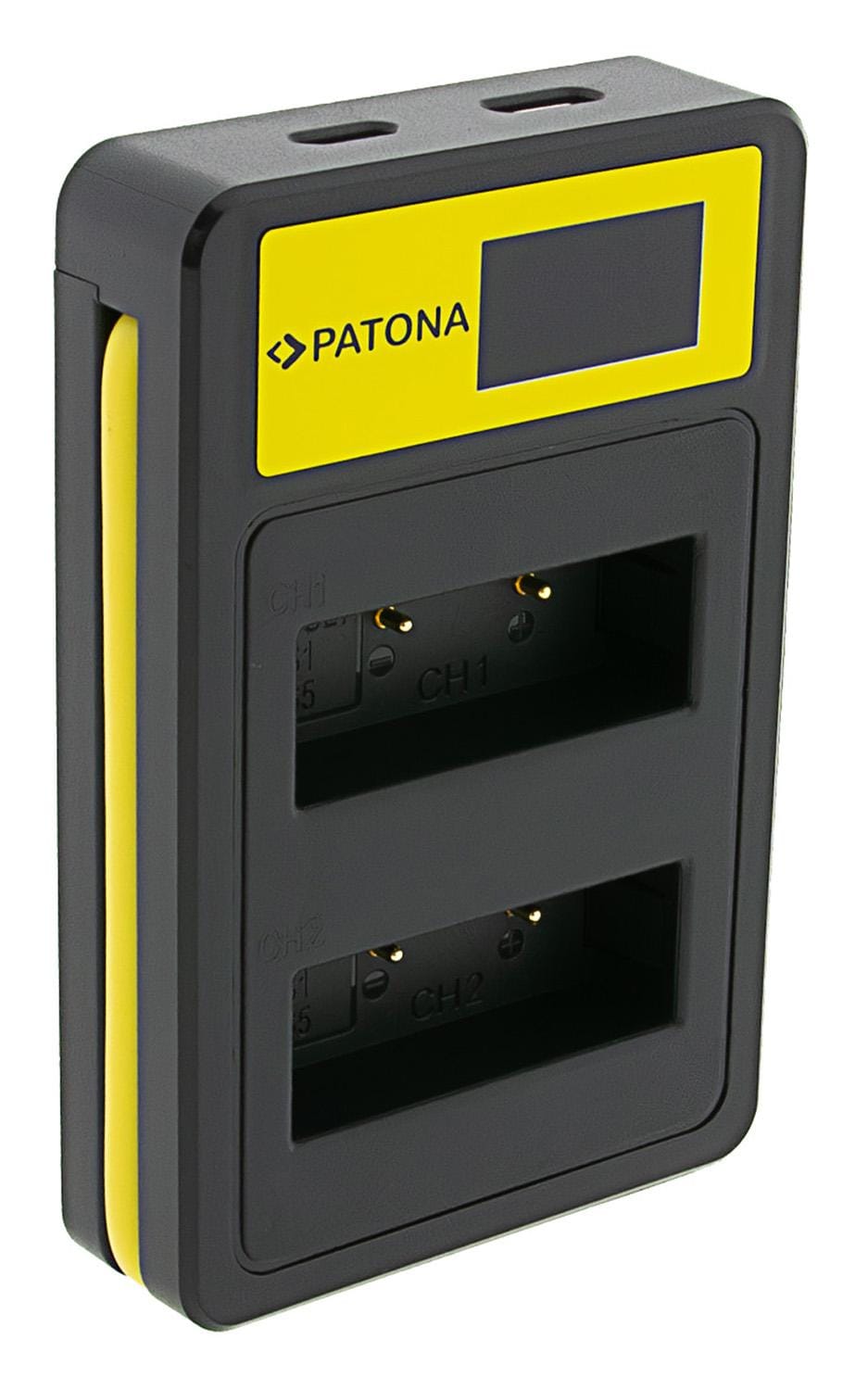 PATONA Smart Dual LCD USB Caricatore per batterie Olympus PS-BLS1 PS-BLS5 Fuji NP-140 FinePix S100FS S205EXR PATONA Smart Dual LCD USB Caricatore per batterie Olympus PS-BLS1 PS-BLS5 Fuji NP-140 FinePix S100FS S205EXR