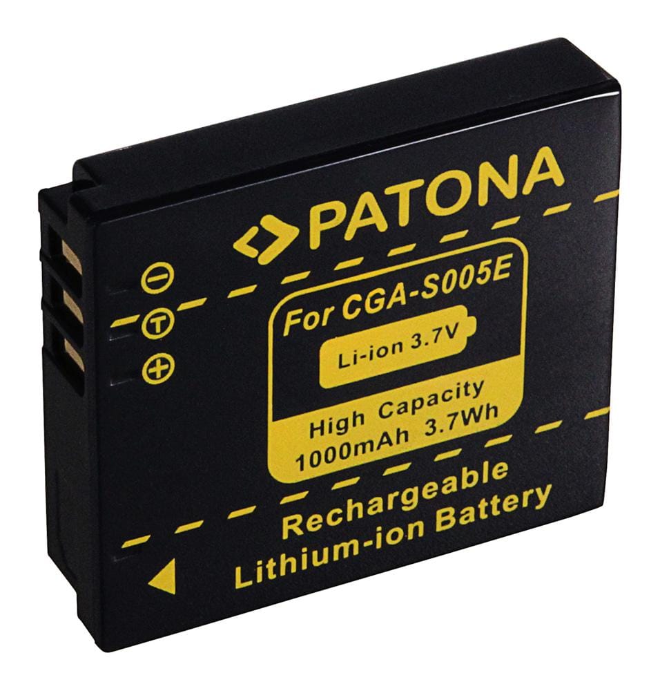 PATONA Batteria per Panasonic Lumix DMC-FX3 FX07 DMC-FX50 DMC-LX2 CGA-S005 PATONA Batteria per Panasonic Lumix DMC-FX3 FX07 DMC-FX50 DMC-LX2 CGA-S005