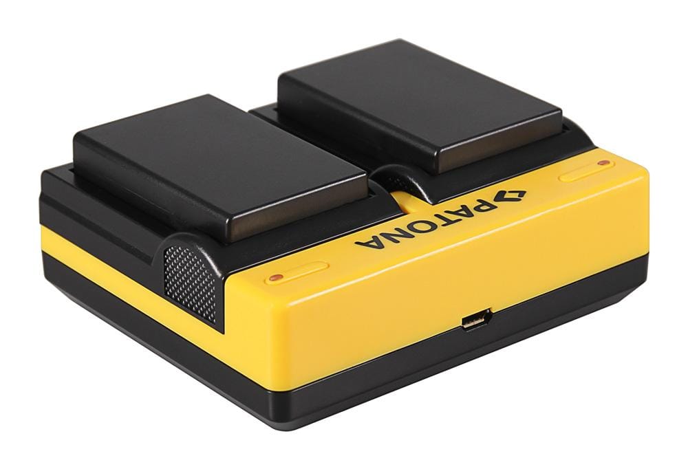 Carregador Dual PATONA para Nikon EN-EL9 D40 D40x D5000 D60 com Cabo Micro-USB