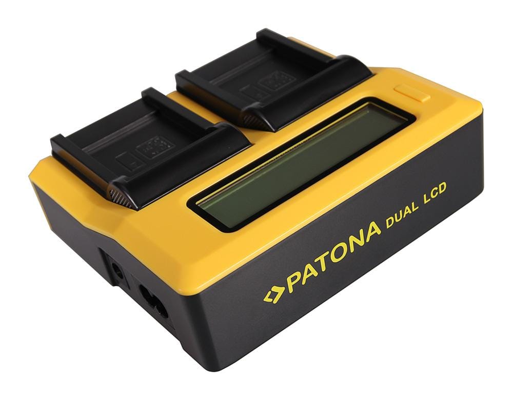 PATONA Carregador USB Dual com LCD para Sony NP‑BN1 Cybershot DSCT99 DSC‑T99 DSCTX5 DSC‑TX5 DSCTX7