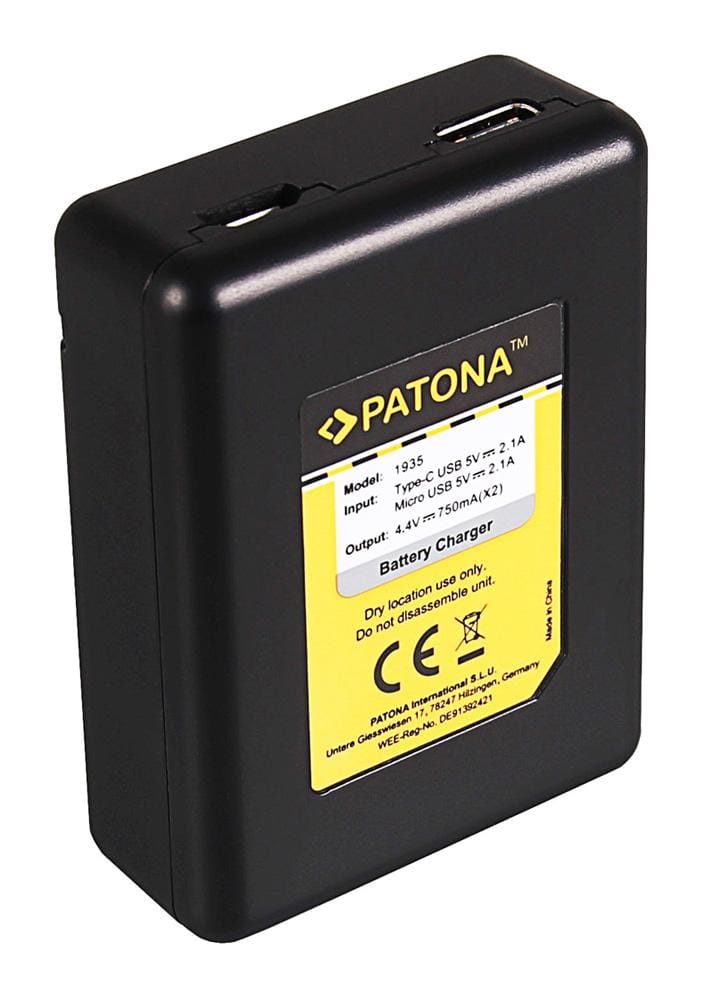 PATONA Dual Fast Charger for GoPro Hero 5-8 PATONA Dual Fast Charger for GoPro Hero 5-8