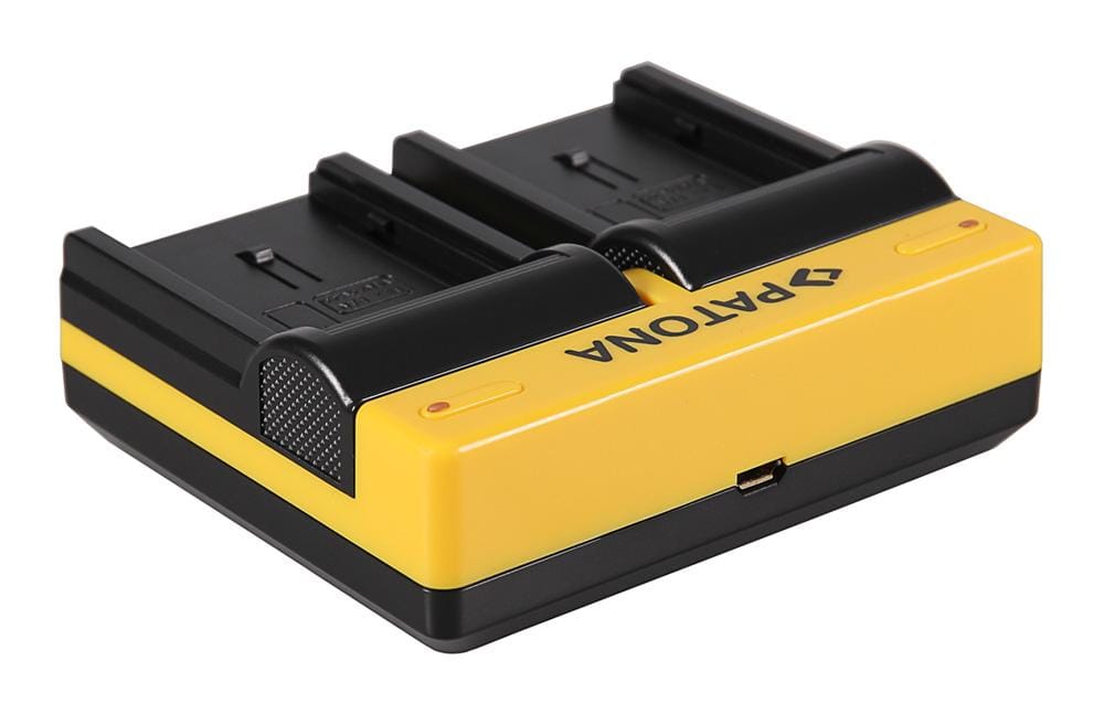 Caricabatterie Doppio PATONA per Panasonic VBN130 260 HC HCX920M VBN130 260 HDC HC-X920M incluso Cavo Micro-USB