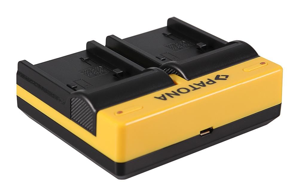 Caricabatterie Duale PATONA per Sony NP‑FP50 Alpha A230 A290 A330 A380 A390 CX E con cavo Micro‑USB Caricabatterie Duale PATONA per Sony NP‑FP50 Alpha A230 A290 A330 A380 A390 CX E con cavo Micro‑USB