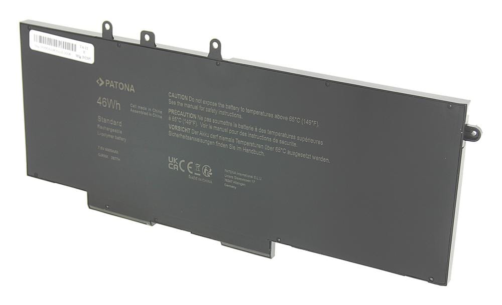 PATONA Batteria 7,6 V per Dell E5280 E5480 E5580 M3520 M3530 GJKNX 3DDDG PATONA Batteria 7,6 V per Dell E5280 E5480 E5580 M3520 M3530 GJKNX 3DDDG