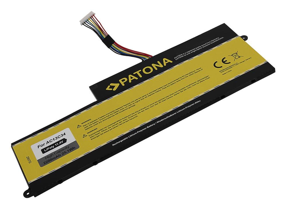 PATONA Battery for Acer AC13C34 V5-122P KT.00303.005 Aspire V5 PATONA Battery for Acer AC13C34 V5-122P KT.00303.005 Aspire V5