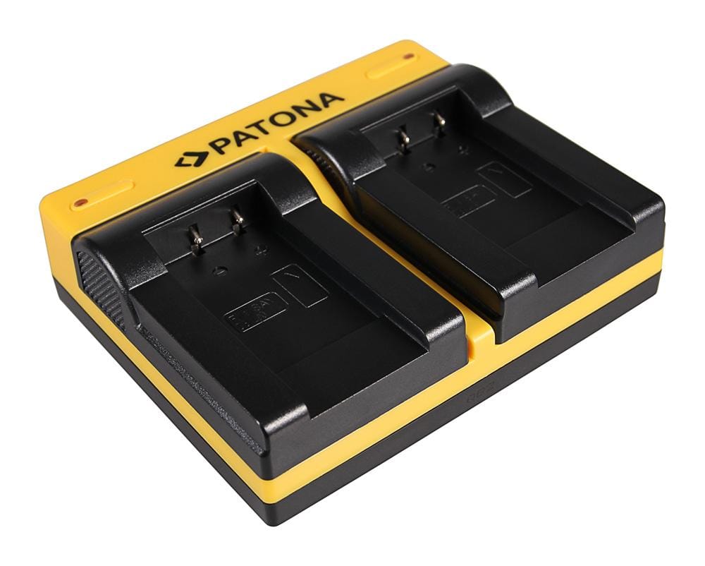 Carregador Dual PATONA para Sanyo DB-L90 DMX DMXSH1 DMX-SH1 DMXSH11 DMX-SH11 VPC incl. Micro-USB
