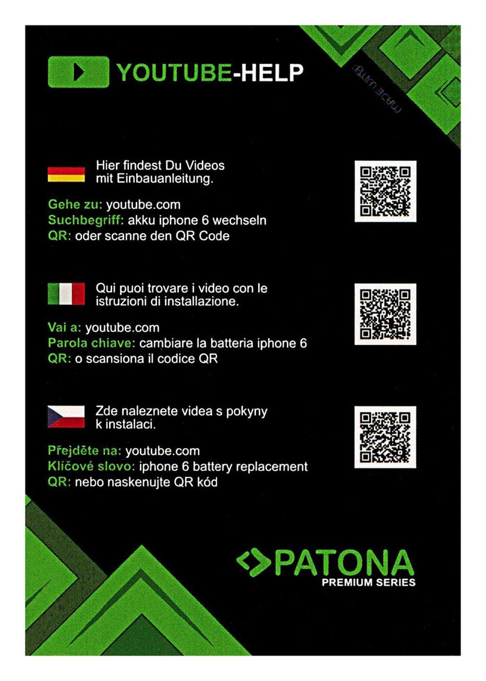 PATONA Premium Batería para Apple iPhone 6s Plus 616-00042 616-00045 A1522 A1524 A1593 A1634 A1687 A1699 PATONA Premium Batería para Apple iPhone 6s Plus 616-00042 616-00045 A1522 A1524 A1593 A1634 A1687 A1699