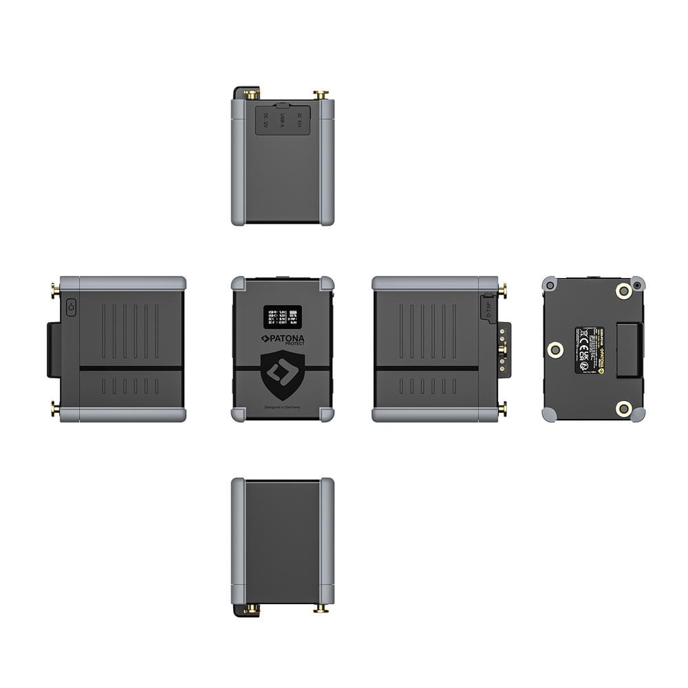 PATONA PROTECT Gold Mount Battery G200 PD100 198 Wh for DSLR‑Cameras, Camcorder, Laptop, Smartphone, LED‑Light