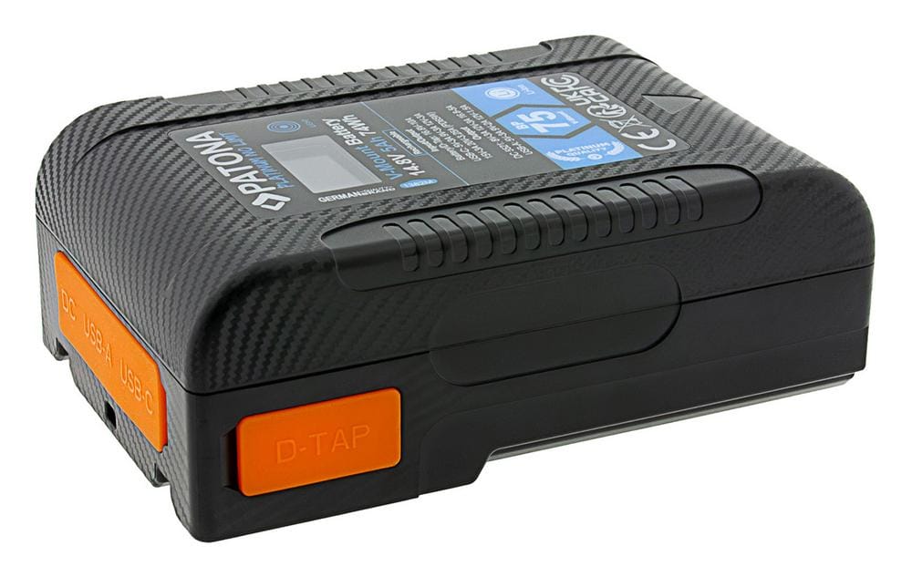 PATONA Platinum V‑Mount Battery BP‑75W PD65 74 Wh USB‑C USB‑A 2 x D‑Tap DC‑out with Hardcase