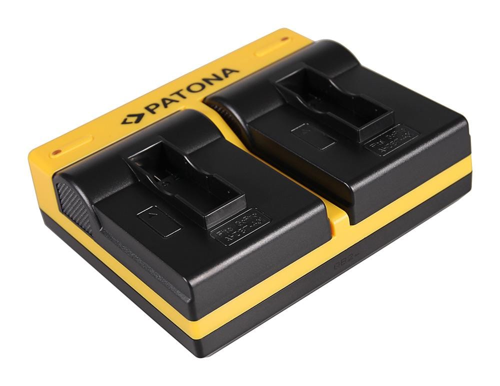 PATONA Dual Charger for GoPro AHDBT-401 Hero4 Black Edition & Hero5 Black, includes Micro-USB Cable