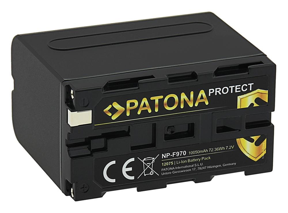 PATONA PROTECT Bateria para Sony NP-F970 NP-F960 NP-F950 DCR-VX2100 HDR-FX1 PATONA PROTECT Bateria para Sony NP-F970 NP-F960 NP-F950 DCR-VX2100 HDR-FX1