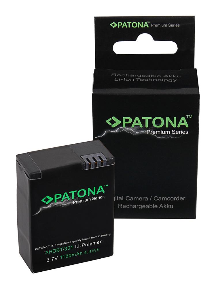 PATONA Bateria Premium para GoPro HD Hero 3+ AHDBT302 AHDBT301 AHDBT201