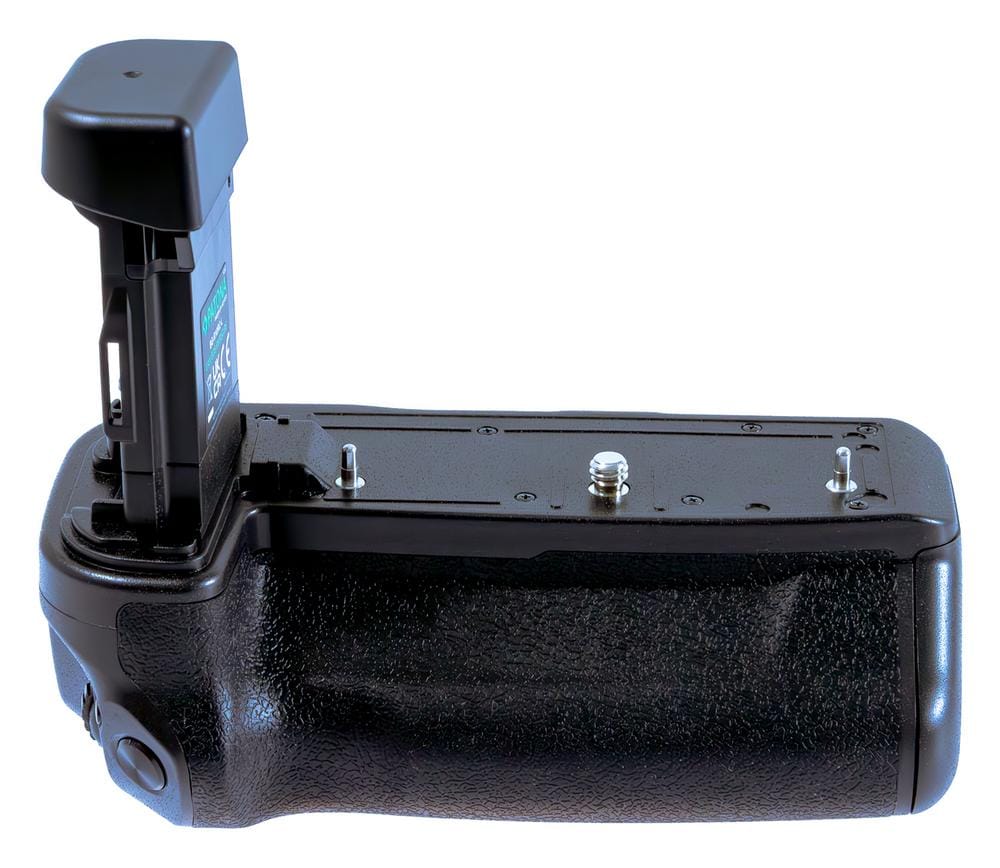 PATONA Premium Battery Grip BG‑R10 for Canon EOSR5 – fits 2 × LP‑E6, LP‑E6N or LP‑E6NH batteries, includes remote