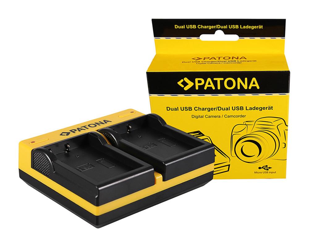 Carregador Dual PATONA para Nikon EN-EL9 D40 D40x D5000 D60 com Cabo Micro-USB Carregador Dual PATONA para Nikon EN-EL9 D40 D40x D5000 D60 com Cabo Micro-USB