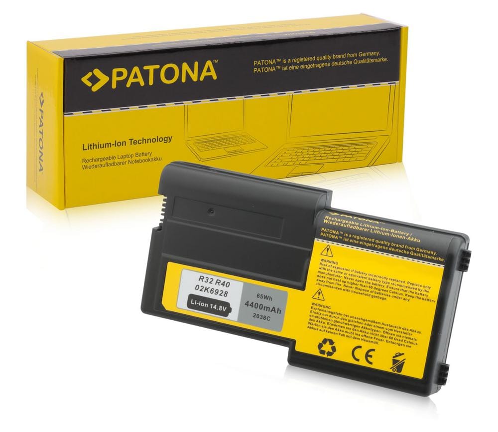 Bateria PATONA para IBM Thinkpad R40 R32 02K6928 02K6651 08K8024