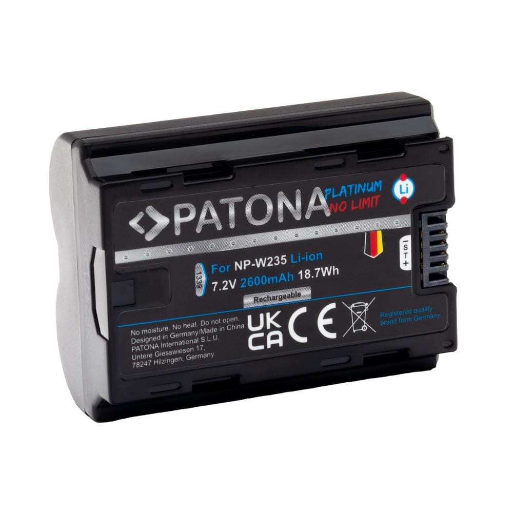 PATONA Platinum Battery for Fuji FinePix NP-W235 XT-4 XT4 PATONA Platinum Battery for Fuji FinePix NP-W235 XT-4 XT4