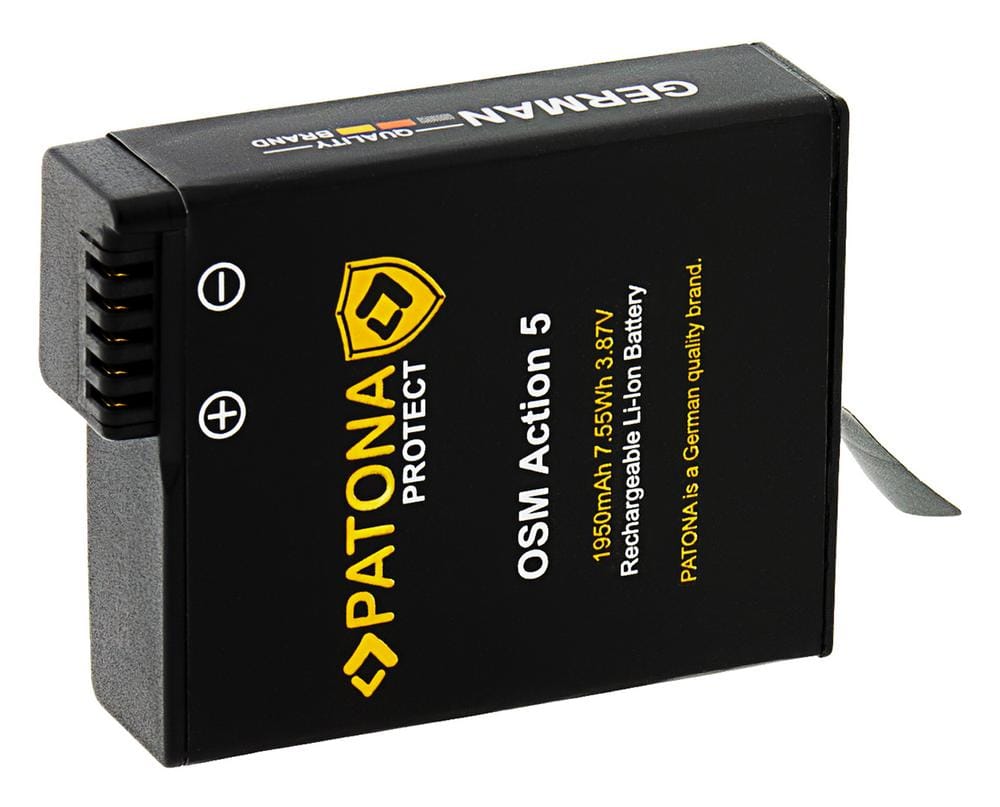 PATONA PROTECT Battery for DJI Osmo Action 3 4 5 and DJI Osmo 360
