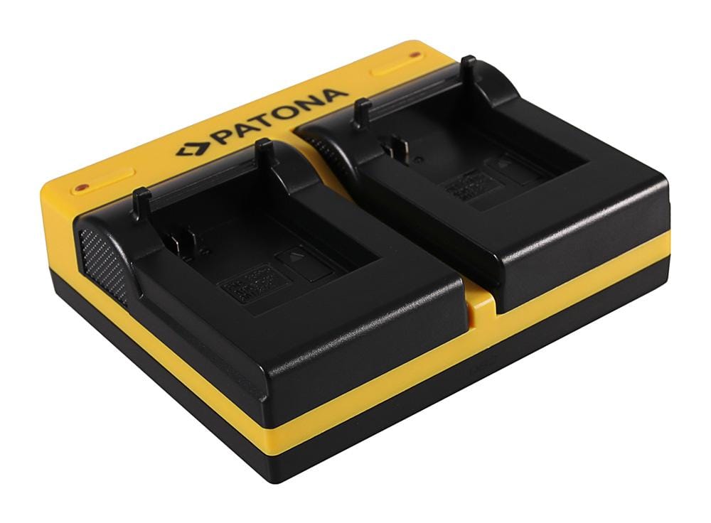 Caricabatterie doppio PATONA per GoPro AHDBT-301 AHDBT-302 Hero 3 Hero 3+ incluso cavo Micro-USB Caricabatterie doppio PATONA per GoPro AHDBT-301 AHDBT-302 Hero 3 Hero 3+ incluso cavo Micro-USB