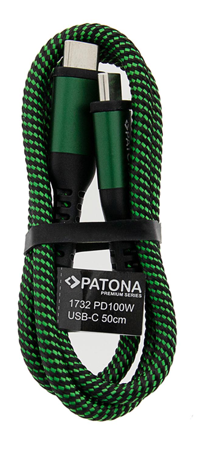 PATONA Premium 100W PD Cavo USB‑C a USB‑C 50 cm con chip E‑Marker PATONA Premium 100W PD Cavo USB‑C a USB‑C 50 cm con chip E‑Marker