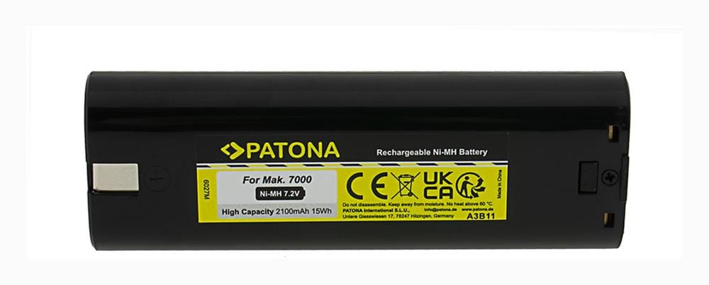 PATONA batteria per utensili Makita 7,2 V 2100 mAh Ni‑MH 191679‑9 PATONA batteria per utensili Makita 7,2 V 2100 mAh Ni‑MH 191679‑9