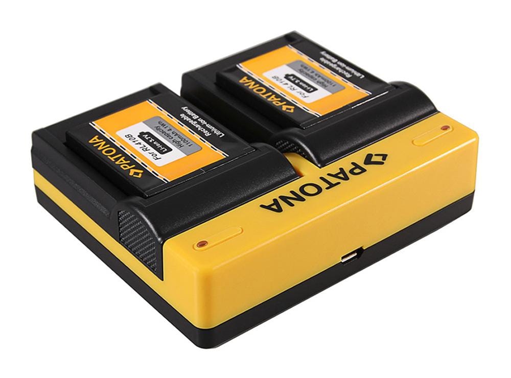 Podwójna ładowarka PATONA dla Actioncam Rollei RL410B 230 240 410 410B 420 z kablem Micro-USB