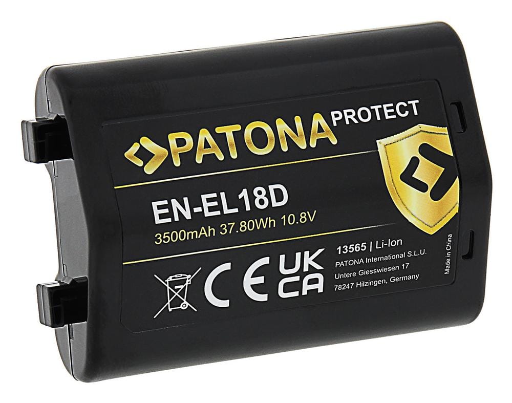 PATONA PROTECT Batería para Nikon Z9 D6 EN-EL18D con celdas LG de alta calidad PATONA PROTECT Batería para Nikon Z9 D6 EN-EL18D con celdas LG de alta calidad