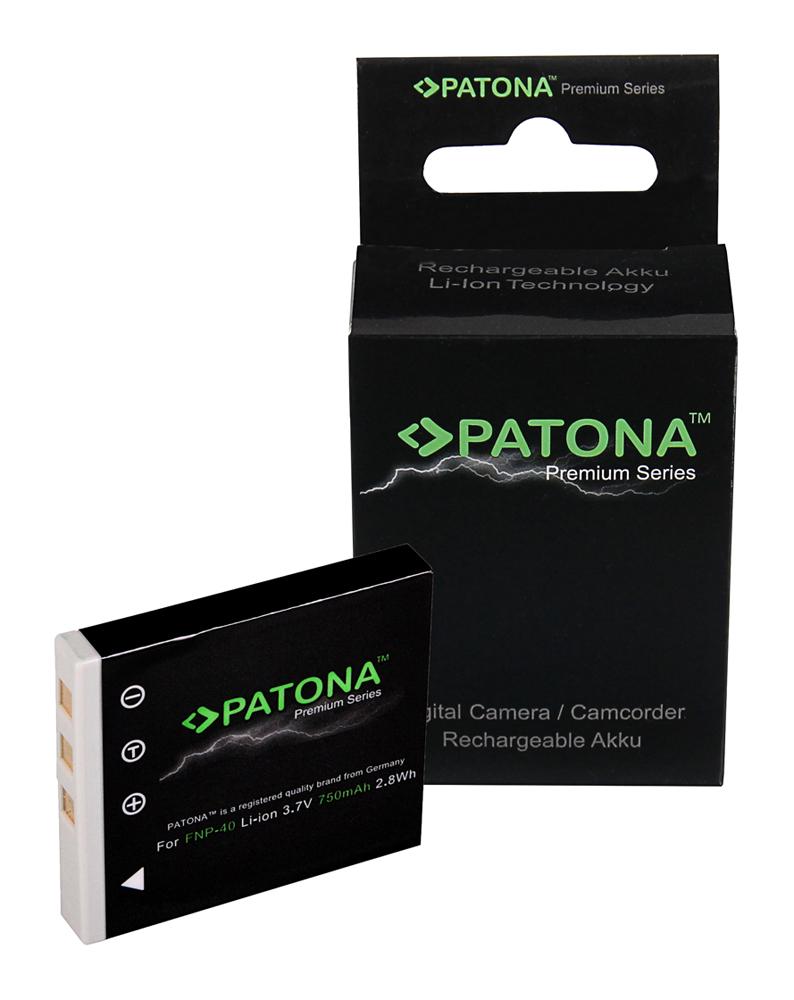 PATONA Bateria Premium para Fuji NP-40 D-Li8 FinePix F402 F455 F460 F480