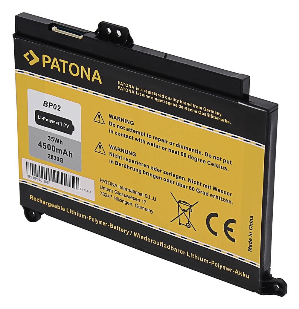 PATONA bateria para HP Pavilion PC 15 BP02 BP02XL 849569-421 849569-541 849569-542 849909-850 849569-543