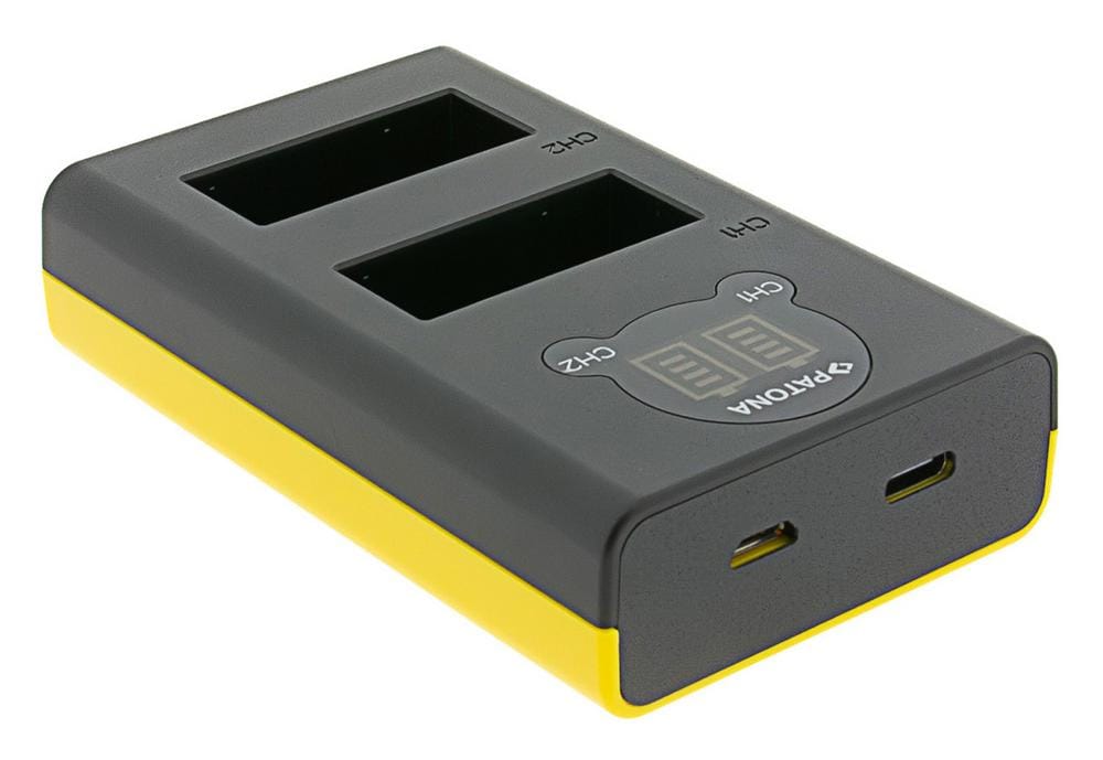 PATONA Dual LCD USB Caricatore per GoPro Hero 13