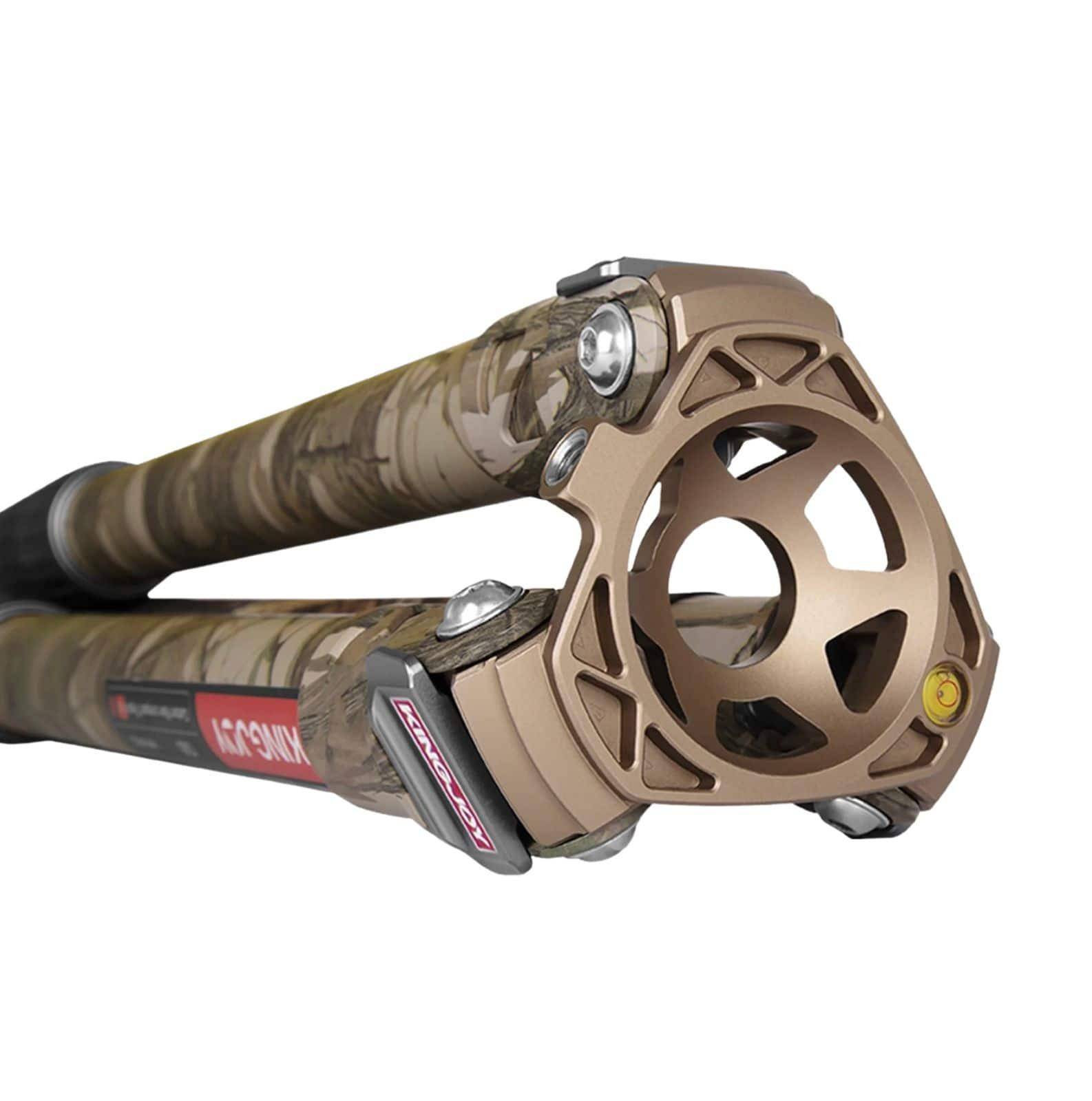 Trípode de carbono de camuflaje Mountain Series C85M con cabeza de trípode VT-3550M Trípode de carbono de camuflaje Mountain Series C85M con cabeza de trípode VT-3550M