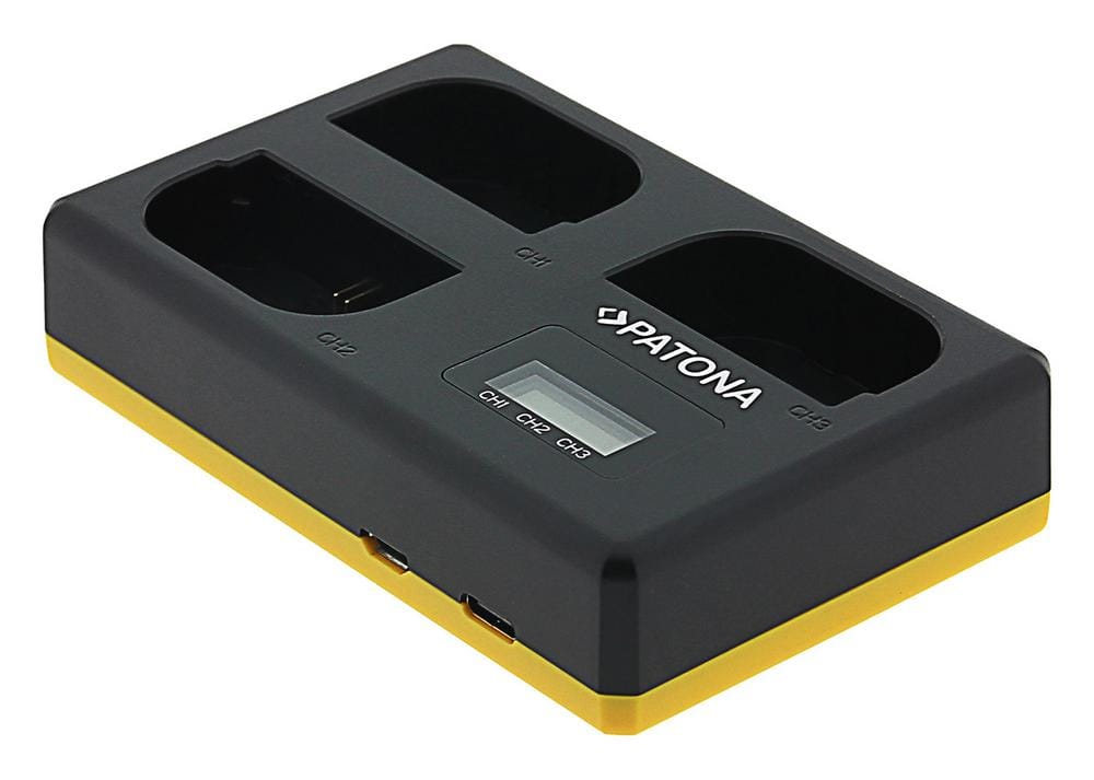 PATONA Carregador USB Triplo para Canon LP-E6 EOS 5D 60D 60Da 6D 7D EOS70D EOS-70D LP-E6 Mark II incluído cabo USB Tipo C PATONA Carregador USB Triplo para Canon LP-E6 EOS 5D 60D 60Da 6D 7D EOS70D EOS-70D LP-E6 Mark II incluído cabo USB Tipo C
