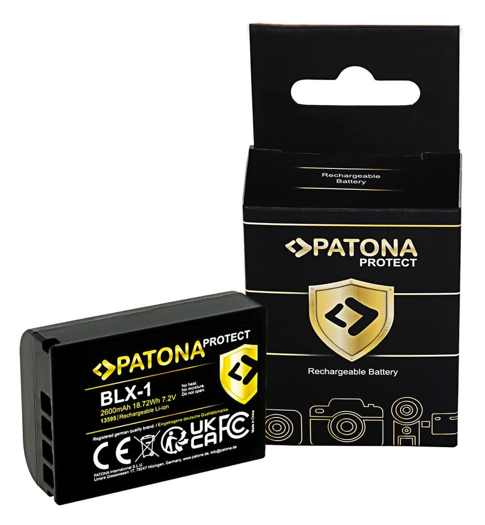 PATONA PROTECT bateria para Olympus BLX-1 OM-1 PATONA PROTECT bateria para Olympus BLX-1 OM-1