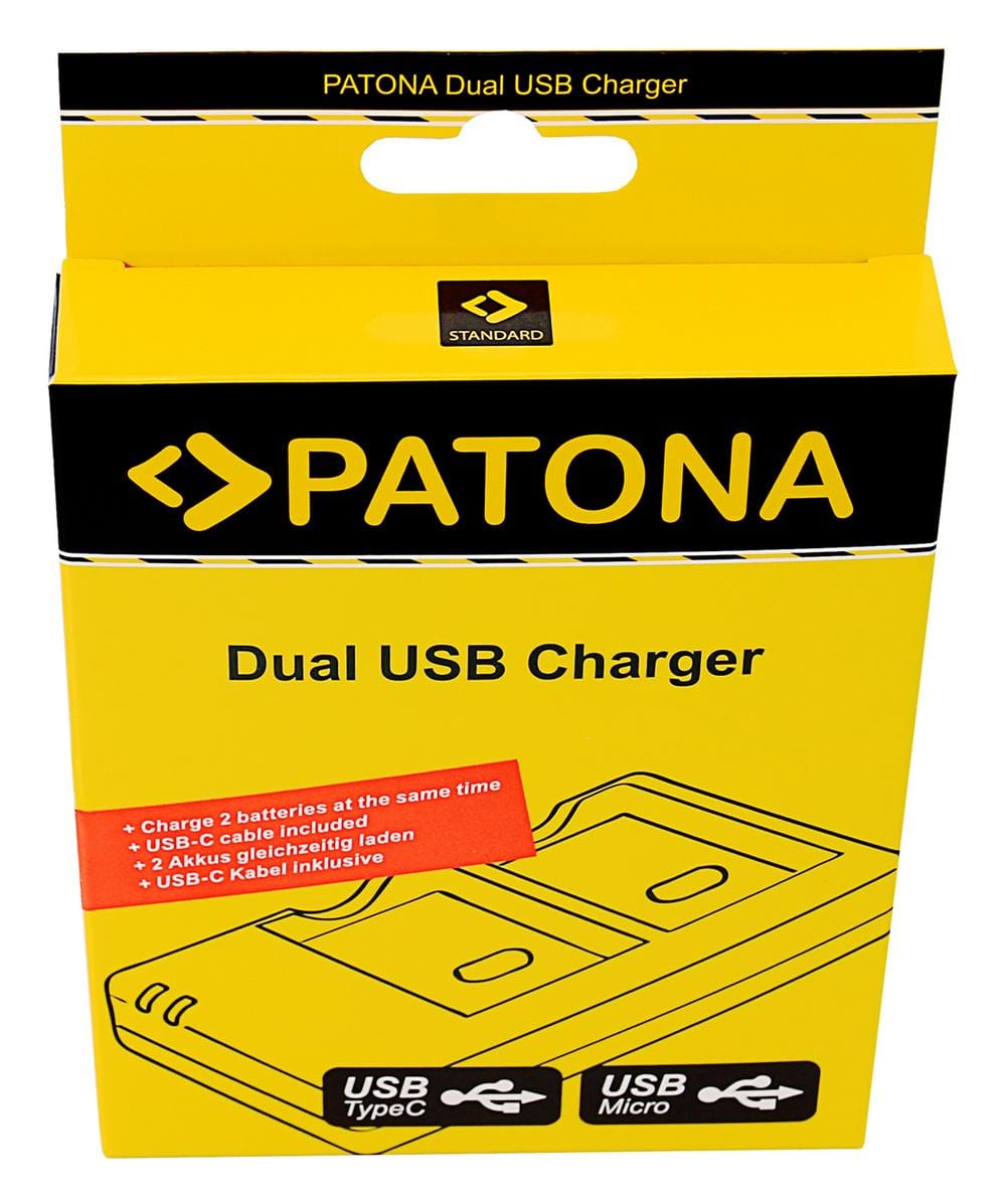 PATONA Carregador Dual Rápido para Canon LP-E8 LPE8 com Cabo USB-C PATONA Carregador Dual Rápido para Canon LP-E8 LPE8 com Cabo USB-C