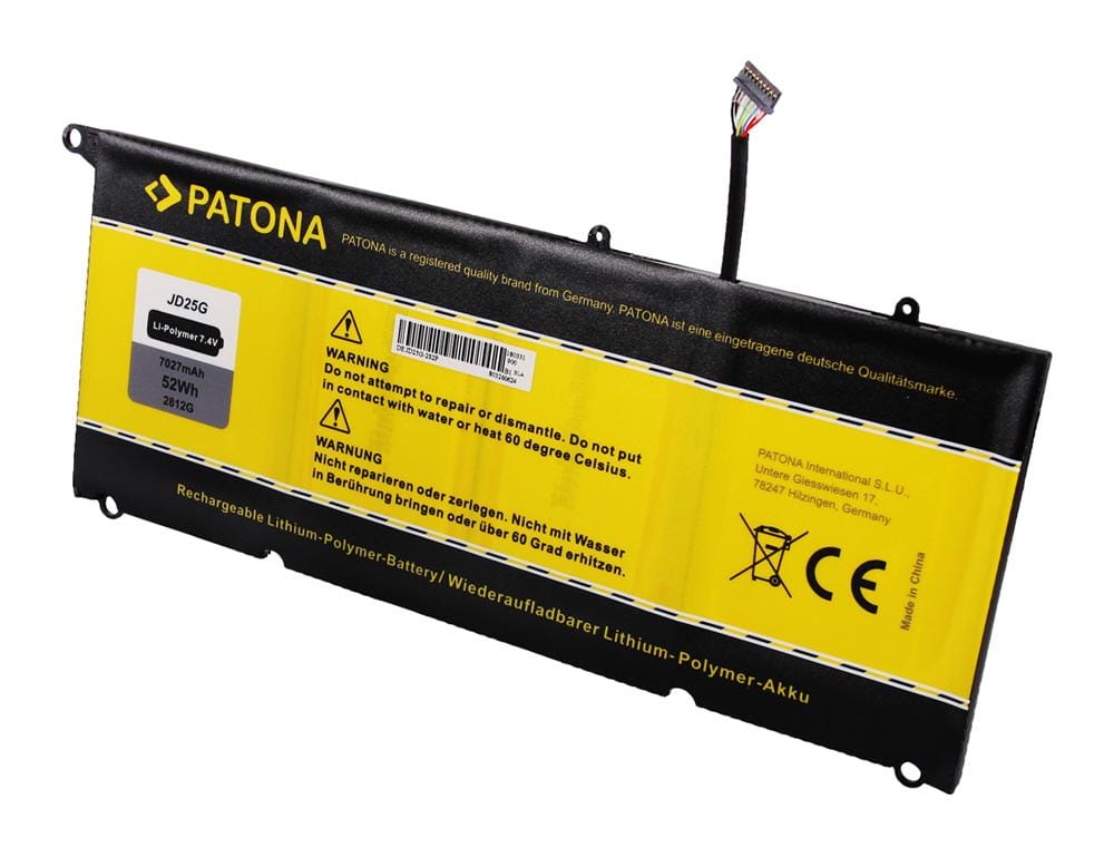 PATONA bateria para Dell JD25G 90V7W RWT1R 0N7T6 5K9CP XPS13 9343 9350