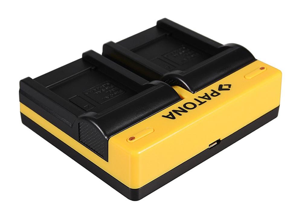 Caricatore Dual PATONA per Canon SLB-10A (Ixus 85 IS, IXY DIGITAL 25 IS) con Micro‑USB