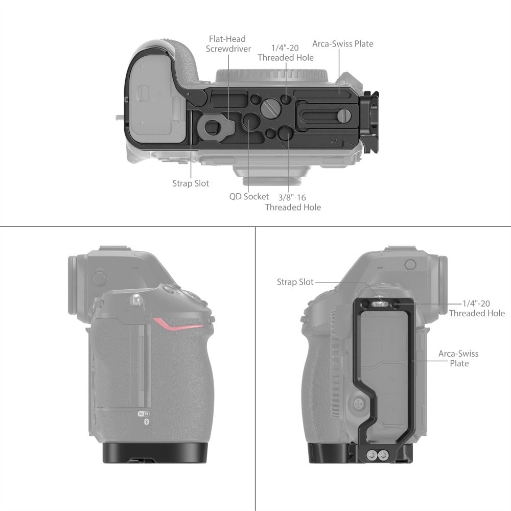 Uchwyt kątowy SmallRig L do Nikon Z8 3942