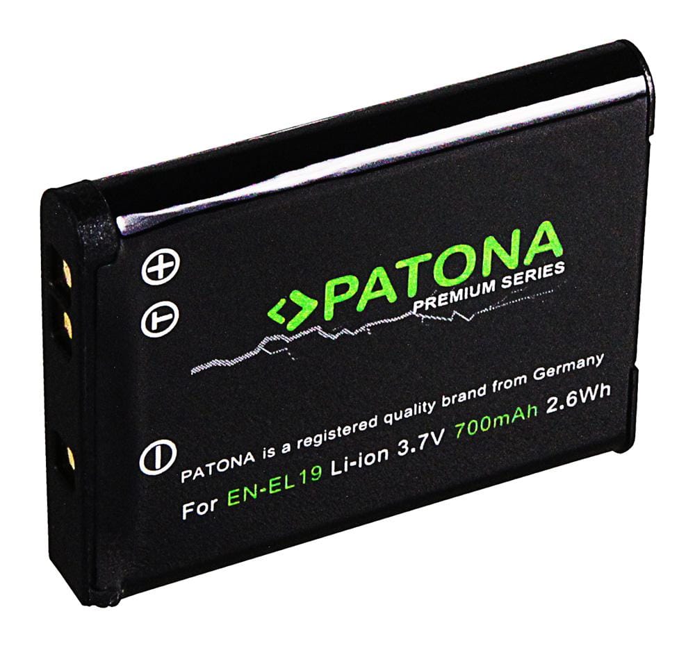 PATONA Premium Battery for Nikon EN-EL19 CoolPix S32 S6400 S3100 S2600