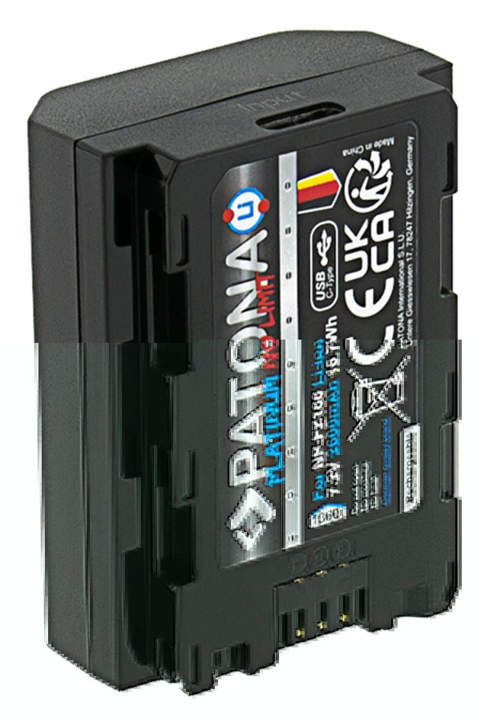 PATONA Platinum Bateria com Entrada USB‑C para Sony NP‑FZ100 A7 III A7M3 Alpha 7 III A7 R III A7RM3 Alpha 7 PATONA Platinum Bateria com Entrada USB‑C para Sony NP‑FZ100 A7 III A7M3 Alpha 7 III A7 R III A7RM3 Alpha 7