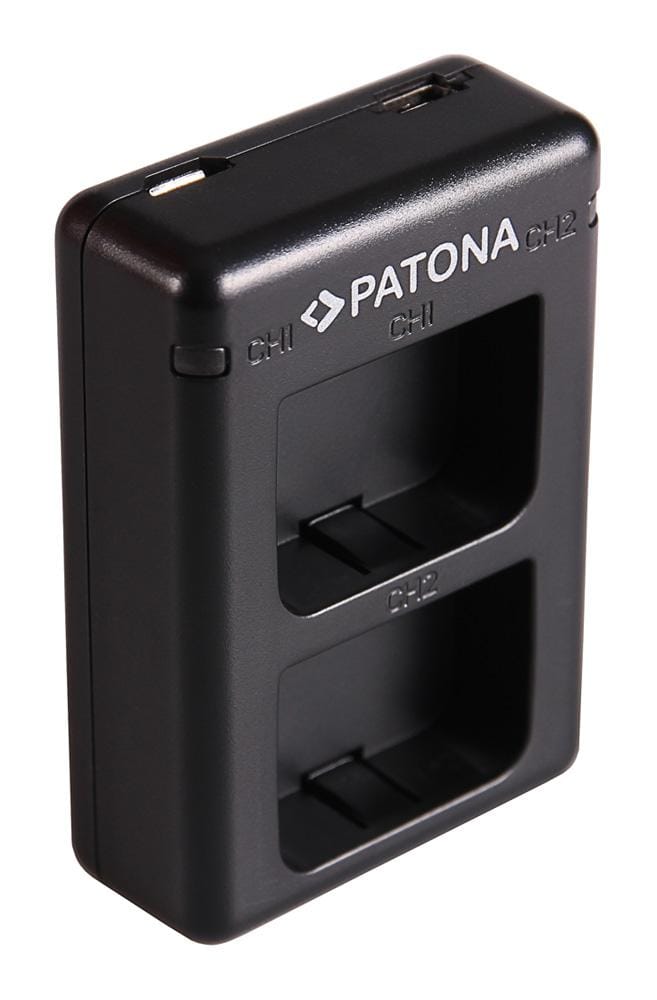 Carregador rápido dual PATONA para Garmin Virb XE GMICP902624 com cabo Micro-USB Carregador rápido dual PATONA para Garmin Virb XE GMICP902624 com cabo Micro-USB