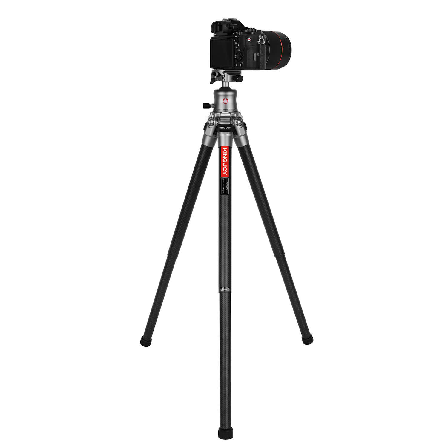 Travel tripod made of carbon C56C as a set with T20X tripod head Travel tripod made of carbon C56C as a set with T20X tripod head