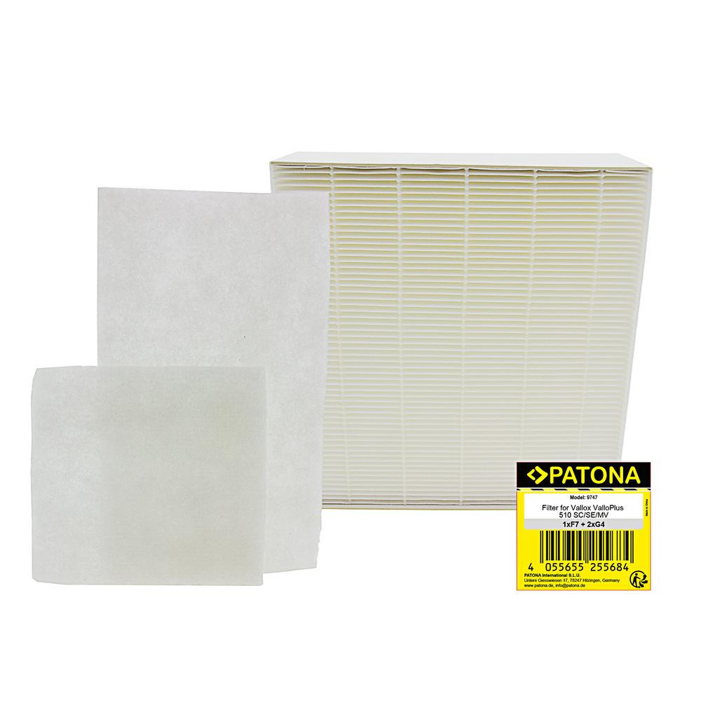 Filtre PATONA 2x G4 + 1x F7 pour Vallox ValloPlus 510 SC SE MV Filtre PATONA 2x G4 + 1x F7 pour Vallox ValloPlus 510 SC SE MV