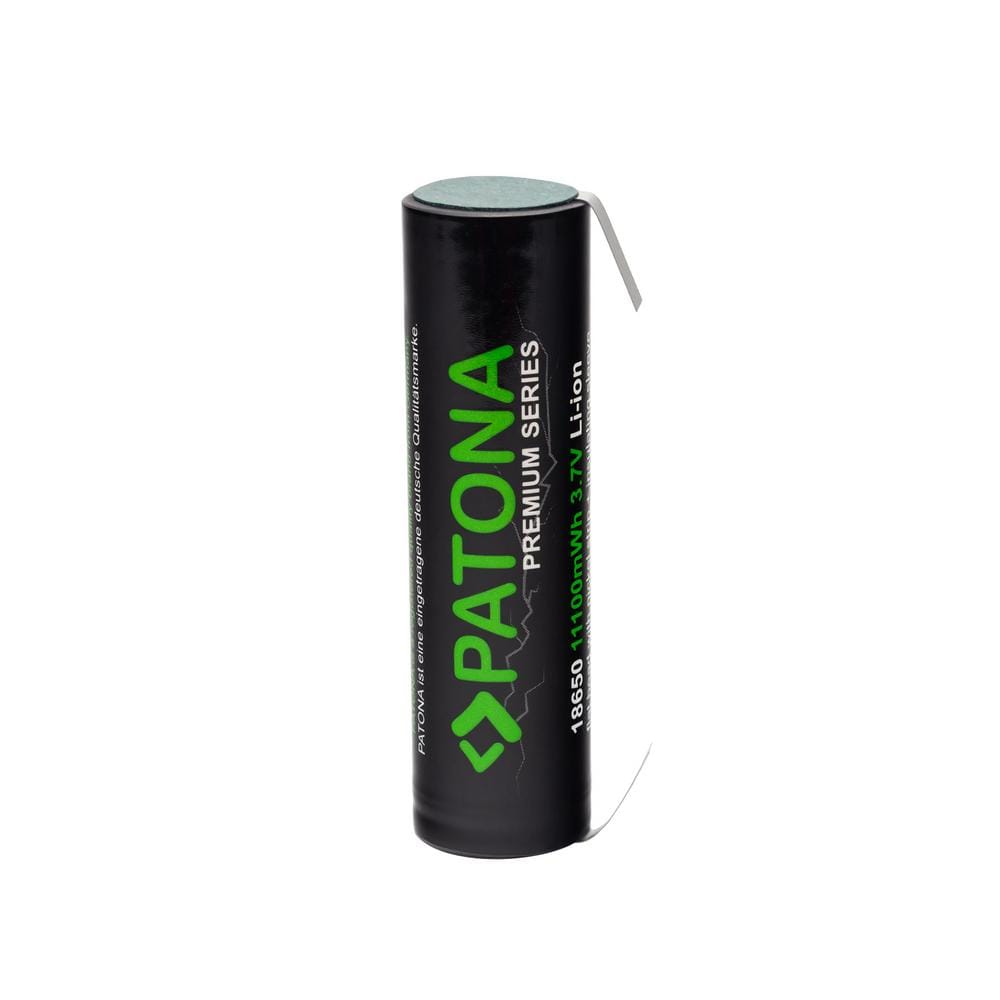 PATONA Premium 18650 Batterie Li-Ion Spéciale avec Bande Nickel et Enveloppe Isolante 3,7 V 3000 mAh