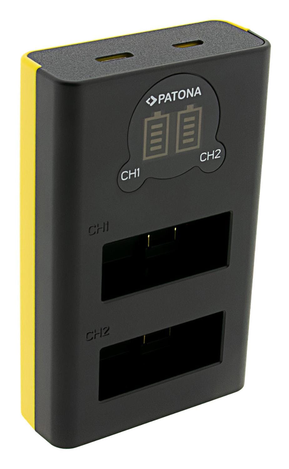 PATONA Dual LCD USB Caricatore per GoPro Hero 13