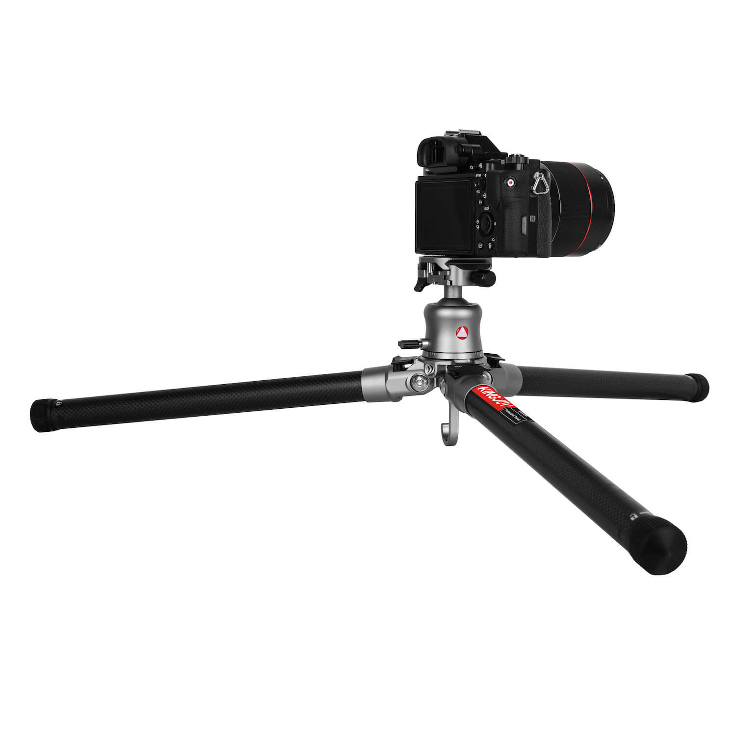 Travel tripod made of carbon C56C as a set with T20X tripod head