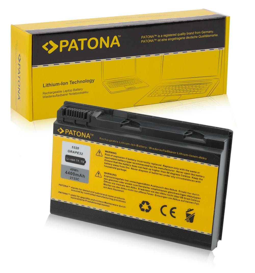 PATONA batería para Acer TravelMate 5520-401G12 5520-7A2G1 5320 5520