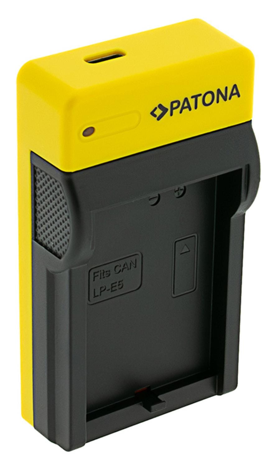 PATONA Slim Caricatore USB con ingresso USB‑C per Canon LP‑E5 EOS 1000D 450D 500D