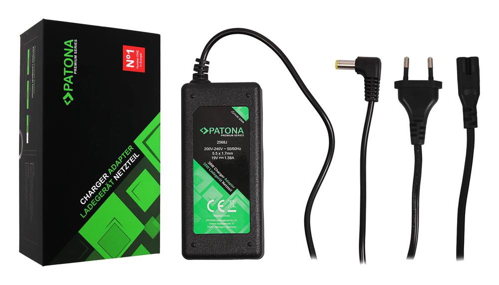 PATONA Alimentation Premium 19V 1,58A 30W pour Acer Aspire One A110 A110L A150 A150L A150X